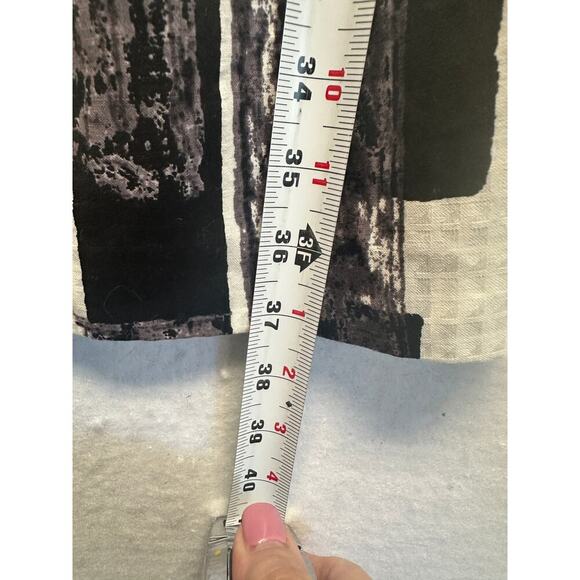 Donna Morgan Abstract Brushstroke Sheath Dress 12P Old Money - Picture 7 of 12